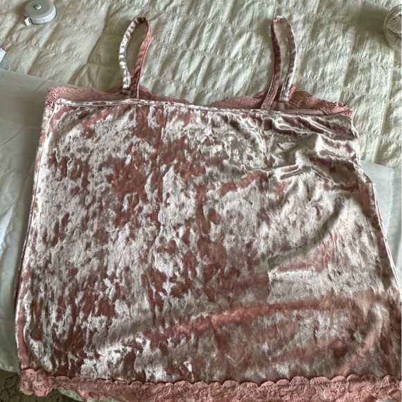 Pink Velvet Cami, Unknown Brand and Size - Picture 3 of 9
